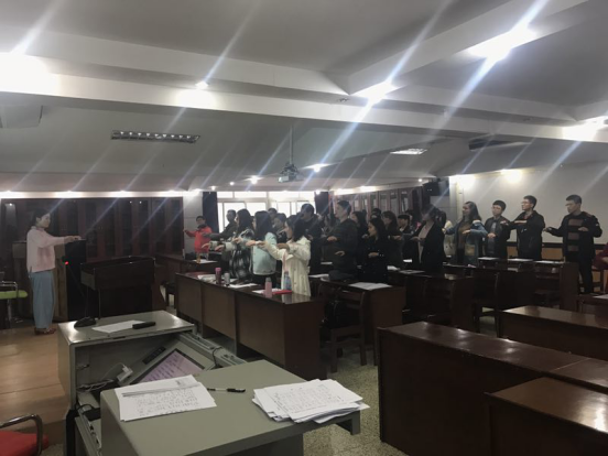 第三期“合唱与指挥”文艺骨干培训第一次课程