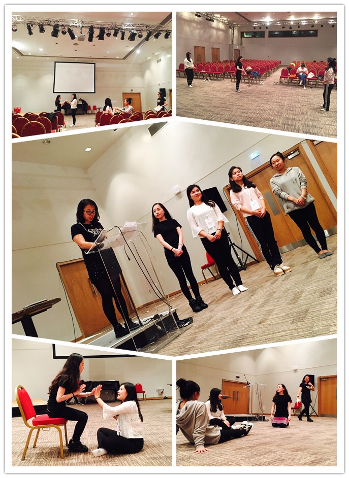 (图为工作坊展示前一天的彩排)